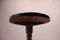 Gustavian Grey Pedestal Table with Checkered Surface, 1840, Image 5