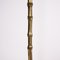 French Brass Faux Bamboo Floor Lamp, 1960s 3