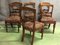 Antique Victorian Mahogany Chairs, Set of 6 6