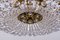 Viennese Brass and Crystal Hanging Lamp, 1960s, Image 5