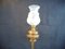 Antique Brass Floor Lamp with Onyx Pedestal 4
