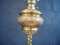 Antique Brass Floor Lamp with Onyx Pedestal 12