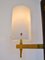 Italian Floor Lamp with Three Opaline Shades from Stilnovo, 1950s, Image 6