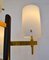 Italian Floor Lamp with Three Opaline Shades from Stilnovo, 1950s 5
