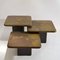 Brutalist Mosaic Nesting Tables by Paul Kingma for Kneip, 1989, Set of 3 16