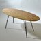 Oval Italian Marble Cocktail Table on Black Spider Legs, 1950s, Image 7