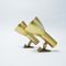 Gold Wall Sconces, 1960s, Set of 2, Image 2