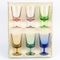 Vintage Colourful Cascade Glasses from Rupel Boom, Set of 6 1