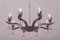 Lámpara de araña Art Déco cromada, años 30, Imagen 2