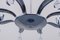 Lámpara de araña Art Déco cromada, años 30, Imagen 12