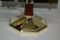 Lámpara de mesa Art Déco de palisandro y bronce, años 30, Imagen 8