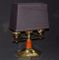 Lámpara de mesa Art Déco de palisandro y bronce, años 30, Imagen 12
