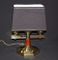 Art Deco Solid Bronze & Rosewood Table Lamp, 1930s 2