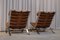 Cognac Brown Leather Ari Easy Chairs by Arne Norell, 1960s, Set of 2 12