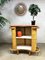 Mueble bar Tiki vintage de bambú y ratán con 2 taburetes, Imagen 4