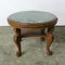 Vintage Coffee Table with Marble Top and Carved Legs, Image 1