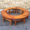 Pine Benches by Pierre Chapo, 1960s, Set of 4, Image 1