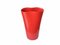 Vaso in ceramica laccata rossa di Pozzi, anni '50, Immagine 1