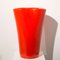 Red Lacquered Ceramic Vase from Pozzi, 1950s 3