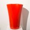 Vaso in ceramica laccata rossa di Pozzi, anni '50, Immagine 3