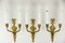 Antique Wall Lamps, 1890s, Set of 3 10