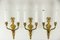 Antique Wall Lamps, 1890s, Set of 3, Image 10