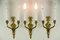 Antique Wall Lamps, 1890s, Set of 3, Image 8