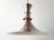 Lámpara colgante danesa vintage de acero cromado y cepillado, Imagen 2