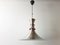 Vintage Danish Chrome-Plated & Brushed Steel Pendant Light, Image 1