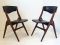 Vintage Danish Teak & Leatherette Chairs, Set of 2 1