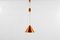 Lampe à Suspension Kegle Vintage en Laiton par Bent Karlby pour Lyfa 3