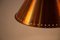 Lámpara colgante Kegle vintage de latón de Bent Karlby para Lyfa, Imagen 5