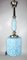 Blue Crystal Ceiling Lamp, 1920s 6