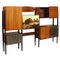 Mid-Century Ebonized Walnut Shelving Unit by Osvaldo Borsani for Cantù, Image 1