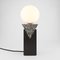 Granite, Solid Steel, & Glass Triangular Monument Lamp by Louis Jobst, 2016, Image 3