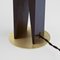 V Table Lamp in Hardwood, Solid Glass, & Brass by Louis Jobst 4