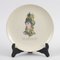 Platos de cerámica vintage con estampado de moda, años 50. Juego de 2, Imagen 1