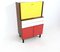 Mid-Century Yellow, Red and White Formica Secretaire, 1950s 3