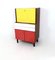 Mid-Century Yellow, Red and White Formica Secretaire, 1950s, Image 2