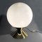 Large Italian Table Lamp with Opaline Glass Sphere, 1970s 9