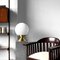 Large Italian Table Lamp with Opaline Glass Sphere, 1970s 1
