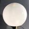 Large Italian Table Lamp with Opaline Glass Sphere, 1970s 7