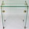 French Glass & Bronze Console Table, 1960s, Image 1