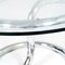 Steel, Chrome & Glass Cobra Coffee Table by Giotto Stoppino, 1970s 4