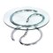 Steel, Chrome & Glass Cobra Coffee Table by Giotto Stoppino, 1970s 1