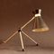 French Adjustable Brass Table or Wall Lamp, 1950s, Image 1