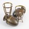 Antique Art Nouveau Brass Vases on Stands, 1900s, Set of 2 5