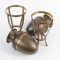 Vases sur Pieds Art Nouveau Antique en Laiton, 1900s, Set de 2 5