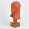 Terracotta Bust of a Girl by Paul Serste, 1950s, Image 4