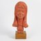 Terracotta Bust of a Girl by Paul Serste, 1950s 2